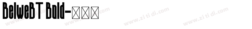 BelweBT Bold字体转换